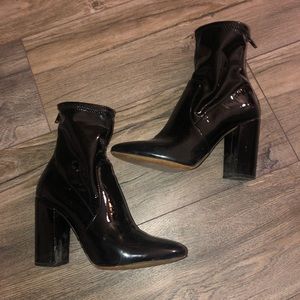 Aldo patent leather bootie